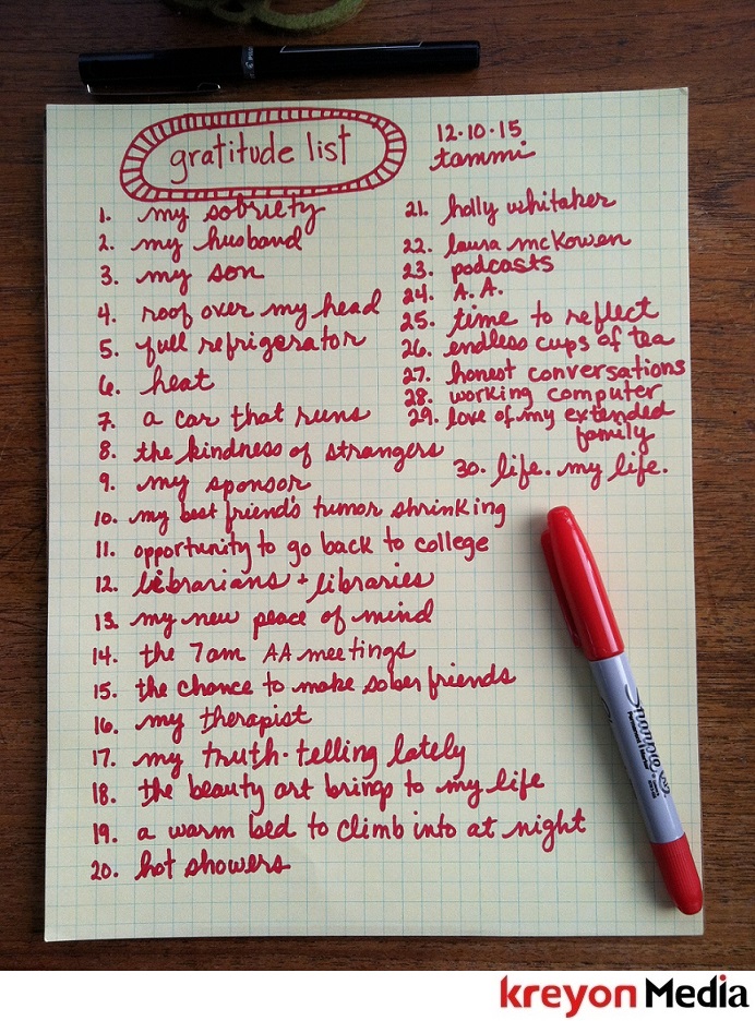 Use Gratitude List